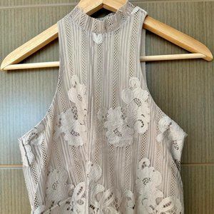 Urban Outfitters Kimchi Cream Tan Lace Crop Top - XS